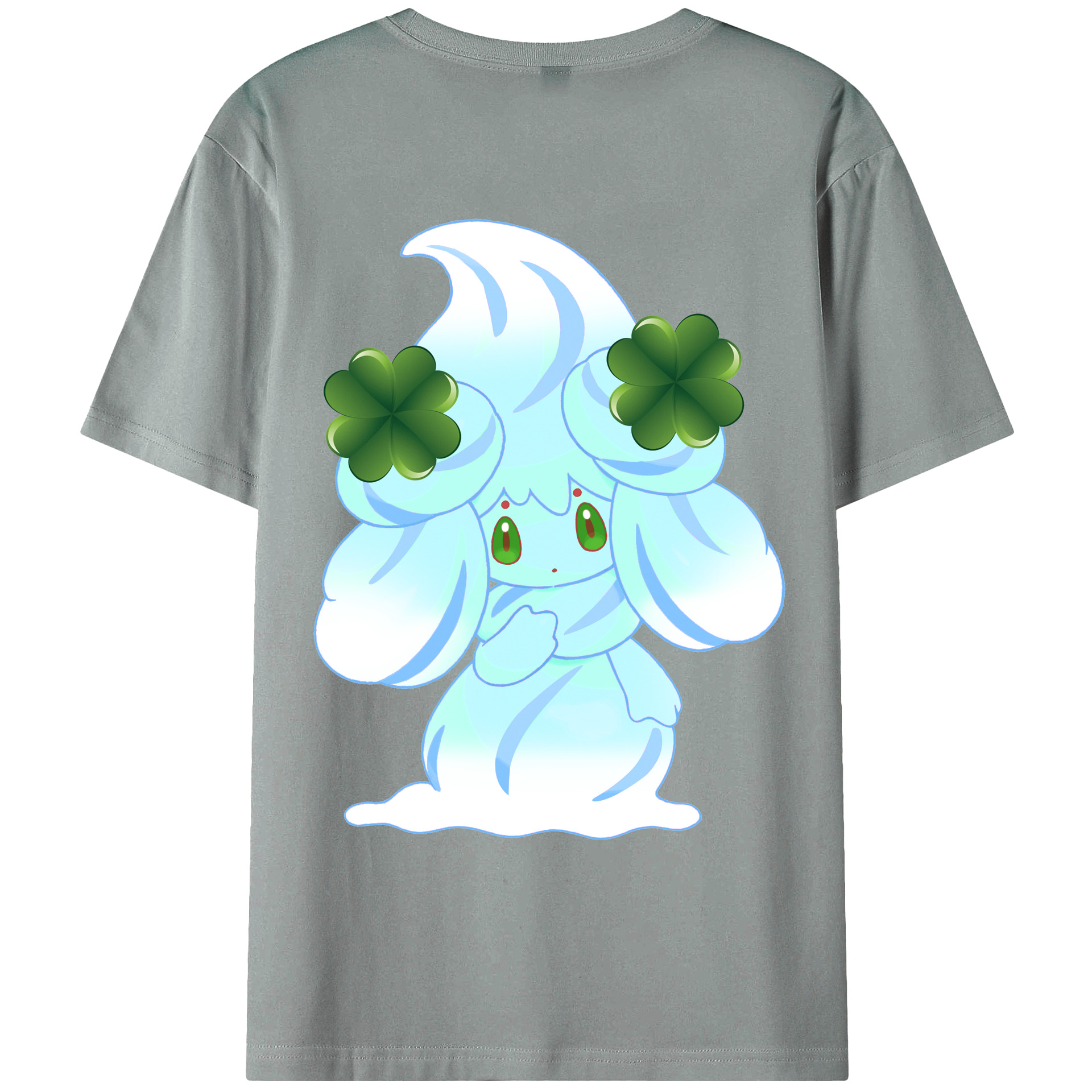 （画像用） ポケットモンスター Pokémon 綿100％ メンズ半袖Tシャツ（バックプリント） 通気性
